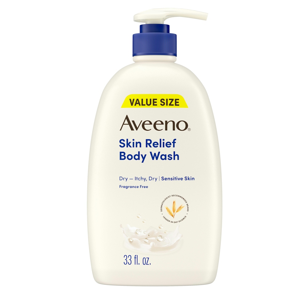Aveeno Skin Relief Fragrance-Free Body Wash For Dry Skin, 33 Fl. Oz