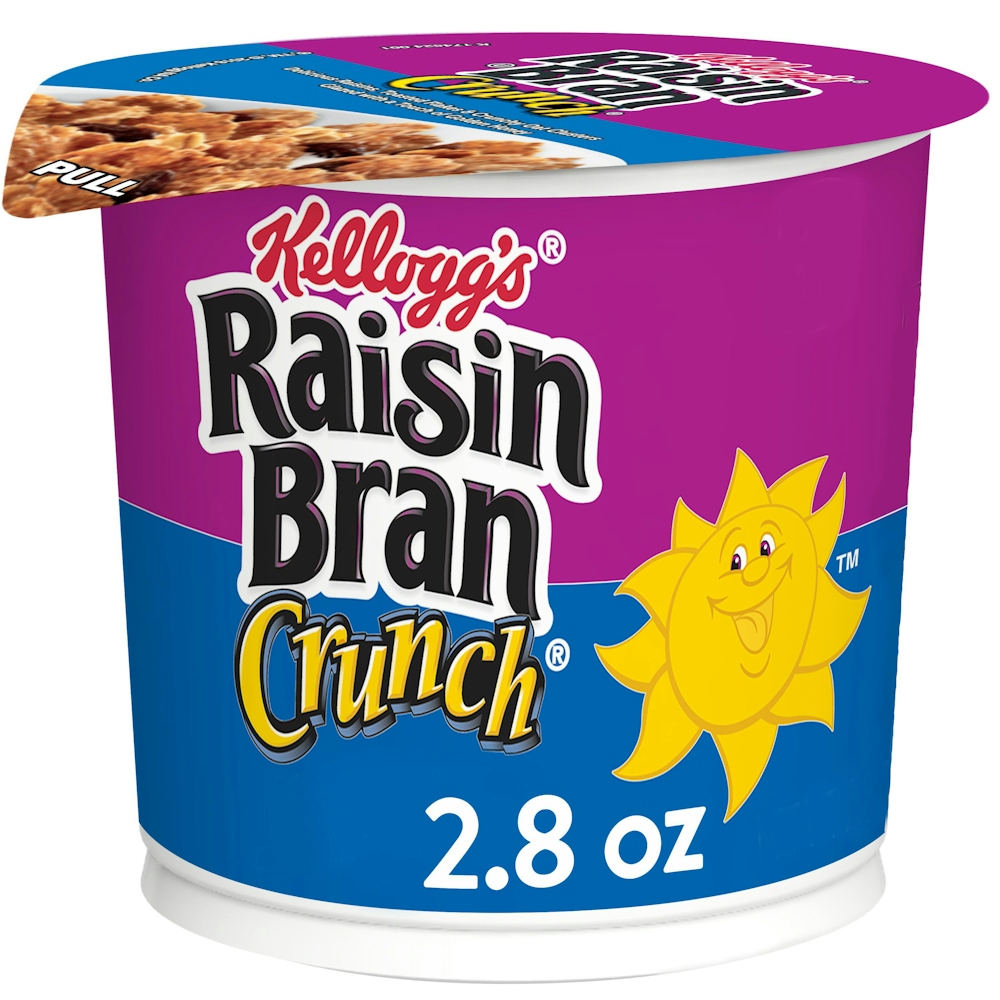 Raisin Bran Kellogg’s Crunch Breakfast Cereal Cup Original