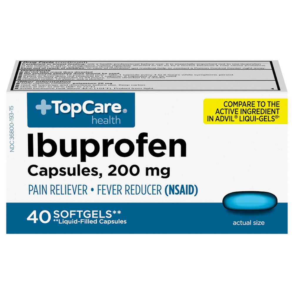 TopCare Ibuprofen Softgels 200 mg, 40 ct