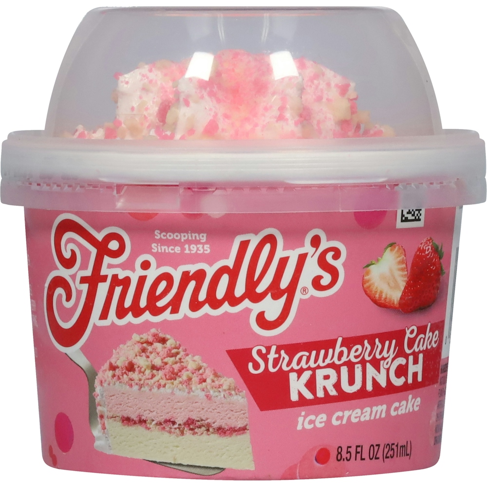 Friendly's Ice Cream, Strawberry Krunch, Cake Singles 8.5 Fl Oz
