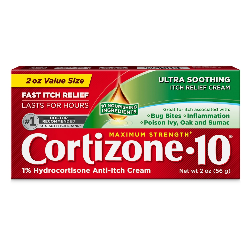 Cortizone 10 Anti Itch Creme, Maximum Strength, Ultra Soothing, Value Size 2 Oz