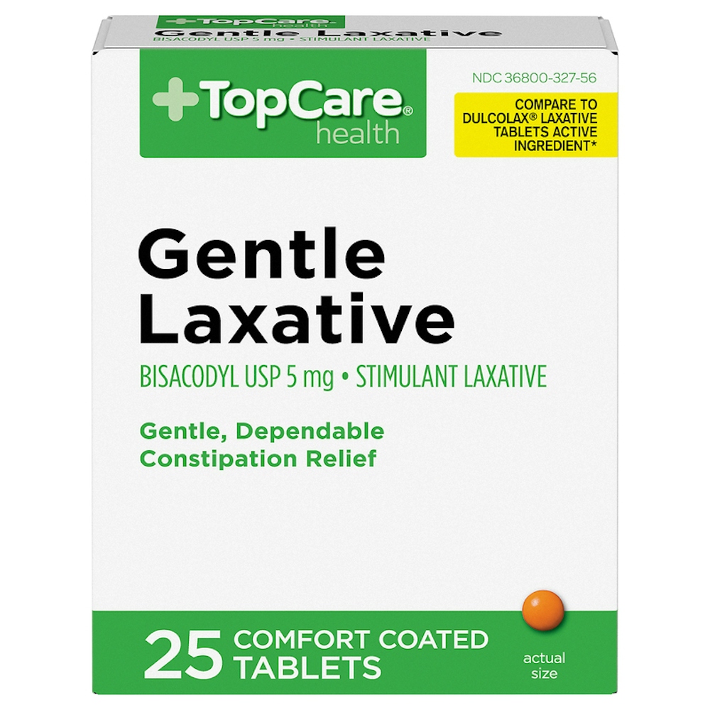 TopCare Gentle Laxative Comfort Coated Tablets 5 mg 25 ct