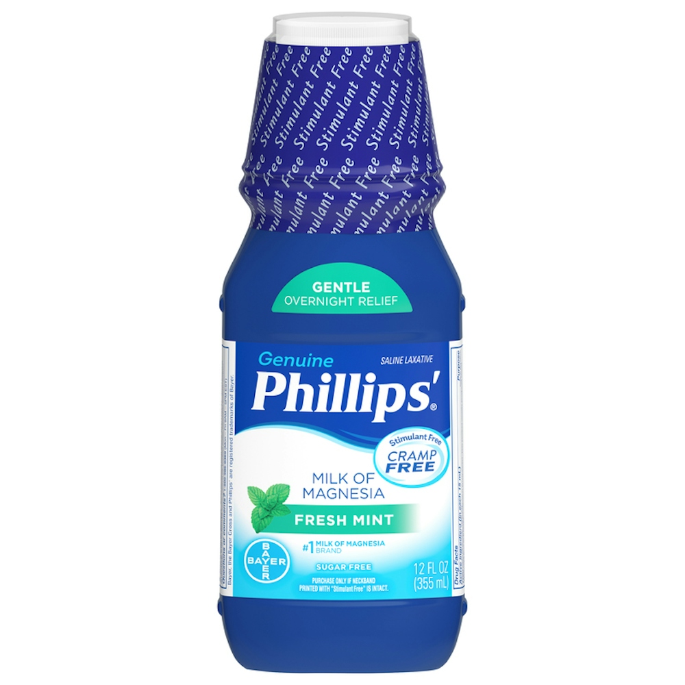 Phillips' Saline Laxative Milk Of Magnesia Fresh Mint Sugar Free 12 Fl Oz