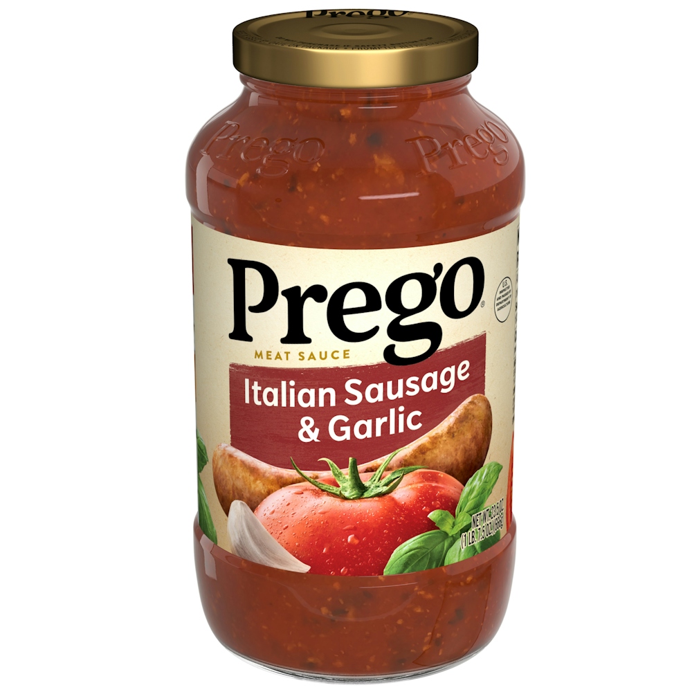 Prego Italian Sausage & Garlic Meat Sauce, 23.5 Ounce