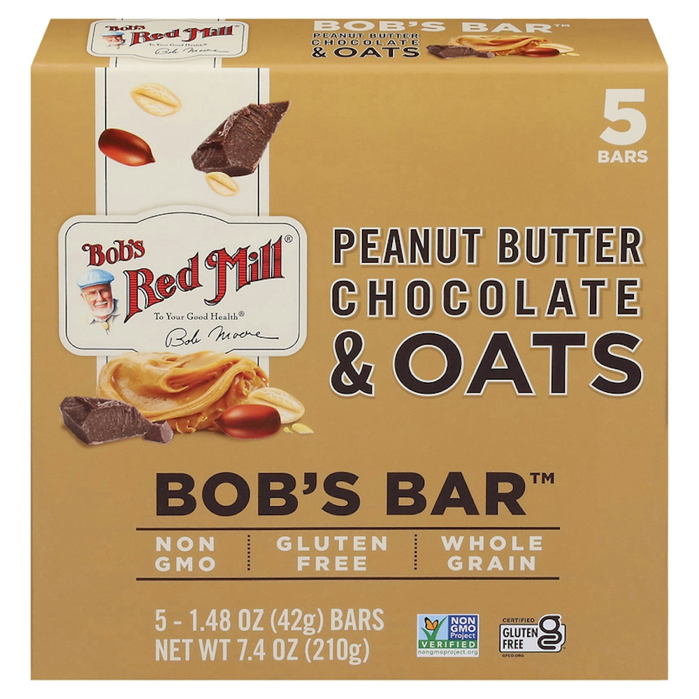 Bob's Red Mill Peanut Butter Chocolate & Oats Bar 5 - 42g Bars