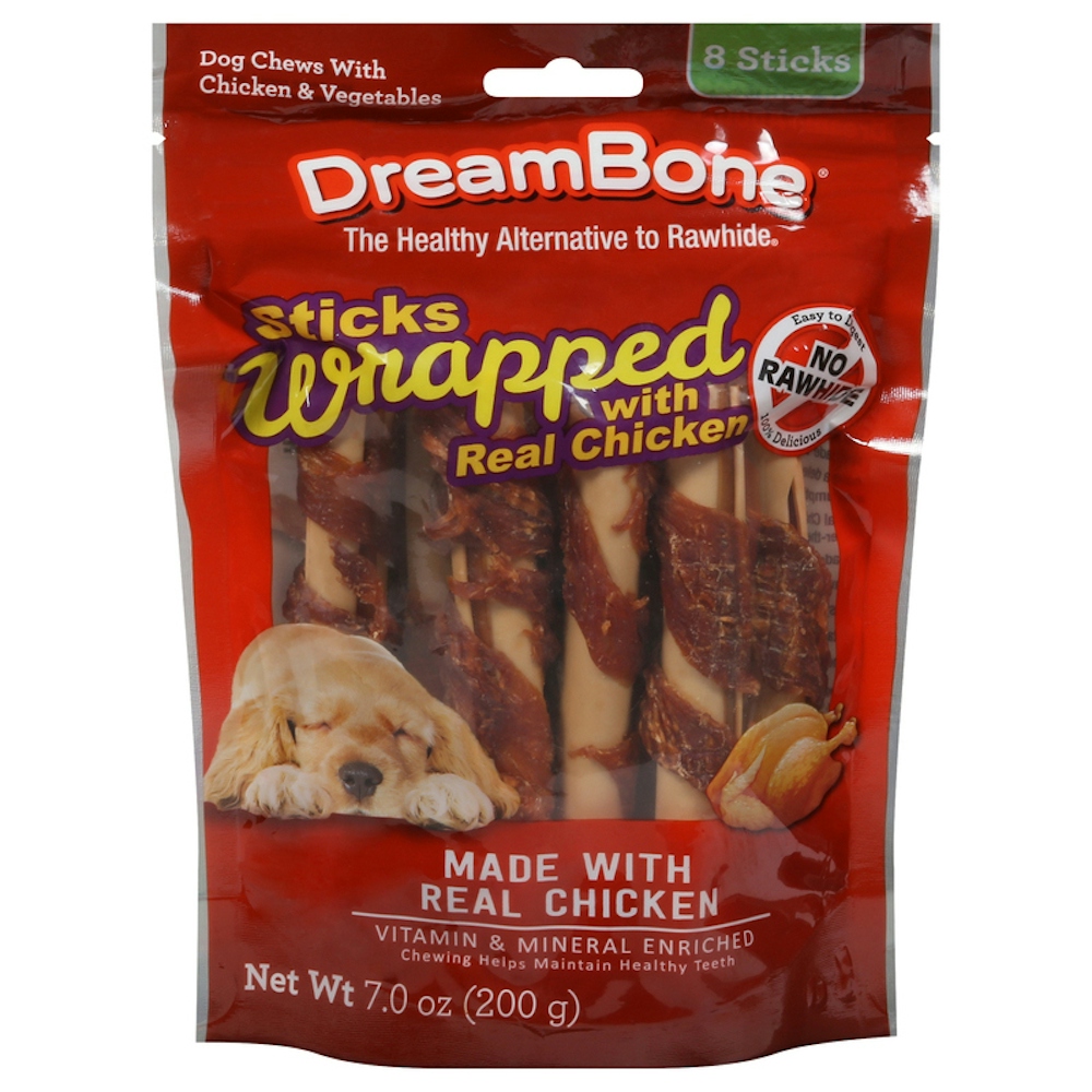 DreamBone Dog Chews, Sticks Wrapped With Real Chicken