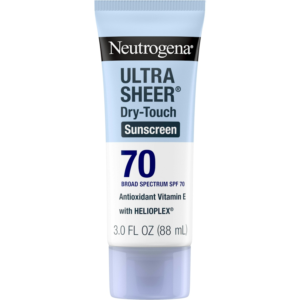 Neutrogena Ultra Sheer Dry Touch Water Resistant And Non Greasy Sunscreen Lotion With Broad Spectrum SPF 70 3 Fl Oz