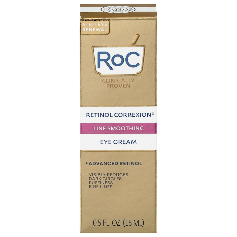 RoC Retinol Correxion Line Smoothing Anti-Aging Wrinkle Eye Cream For Dark Circles & Puffy Eyes - 0.5 Fl Oz