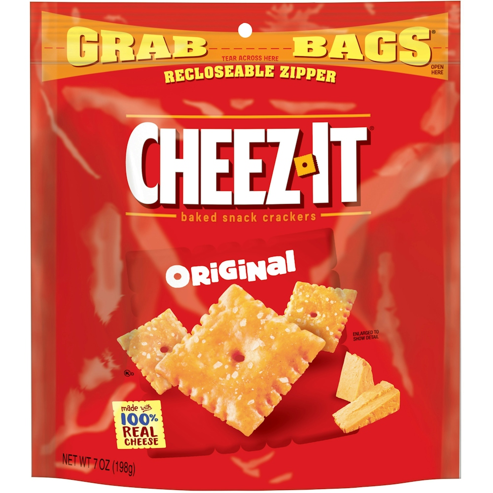 Cheez-It Original Cheese Crackers Grab Bag, 7 Oz