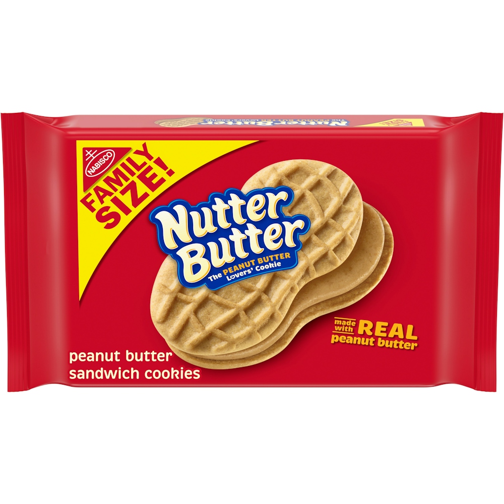 Nutter Butter Peanut Sandwich Cookies, Family Size - 16 Ounce