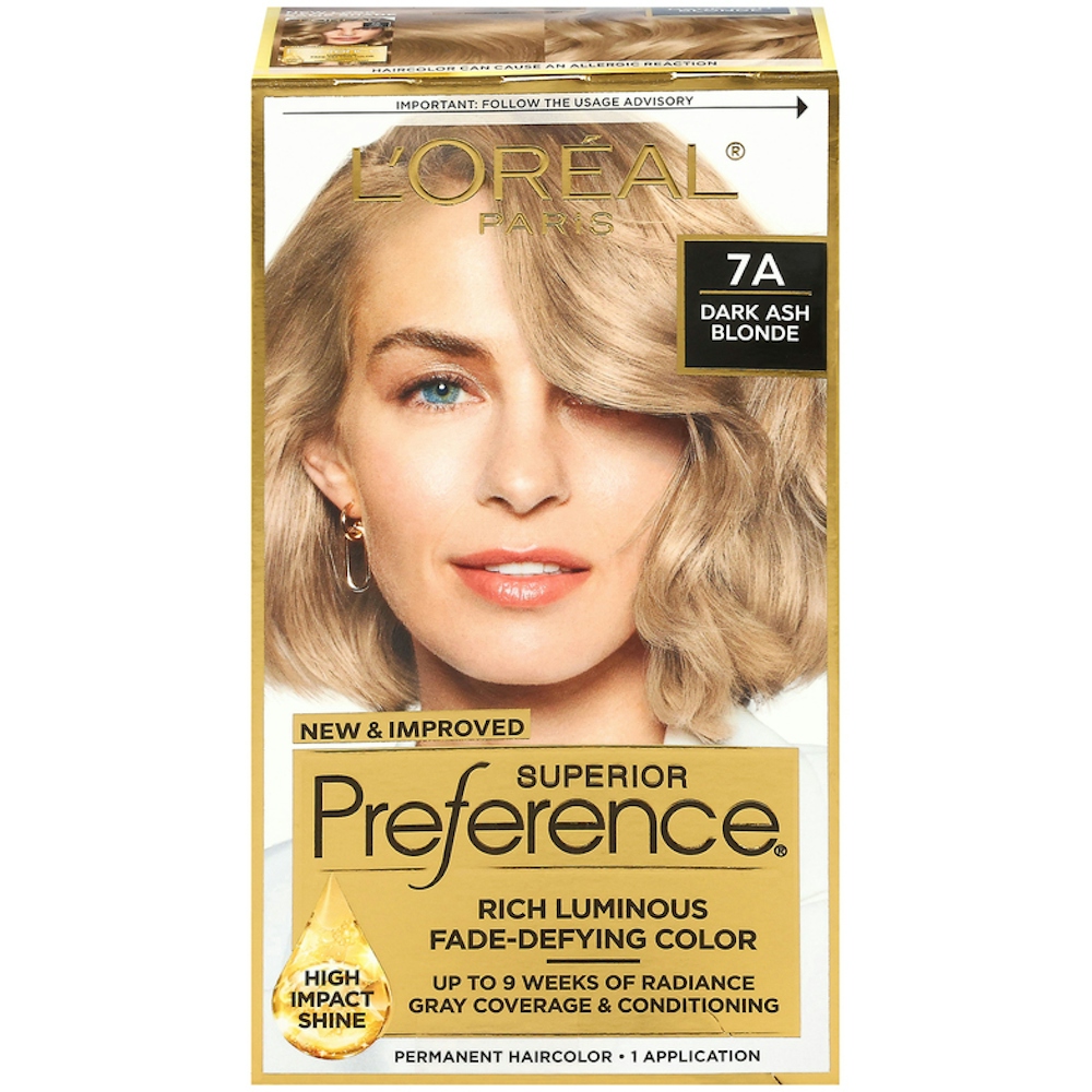 Superior Preference L'Oréal Paris Permanent Hair Color, 7A Dark Ash Blonde