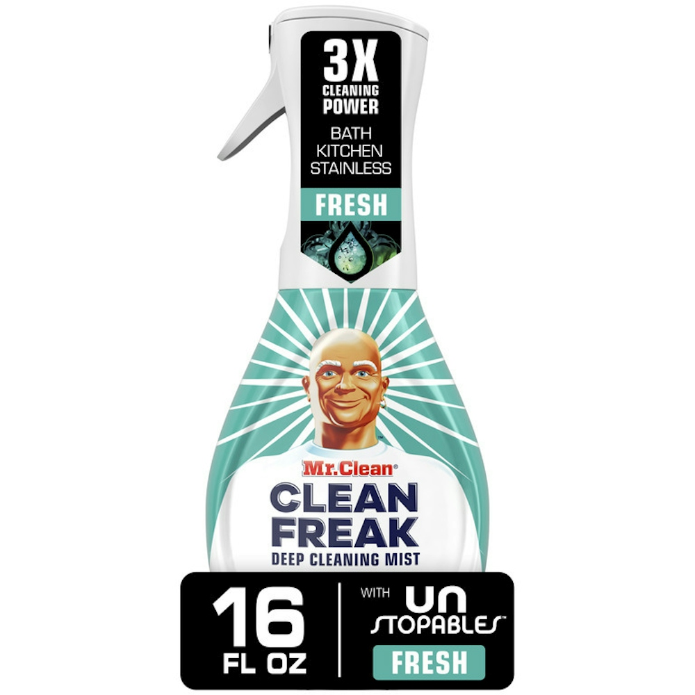 Mr. Clean Freak All Purpose Cleaner Spray Multi-Surface Cleaning Unstopables Scent 16 Fl Oz