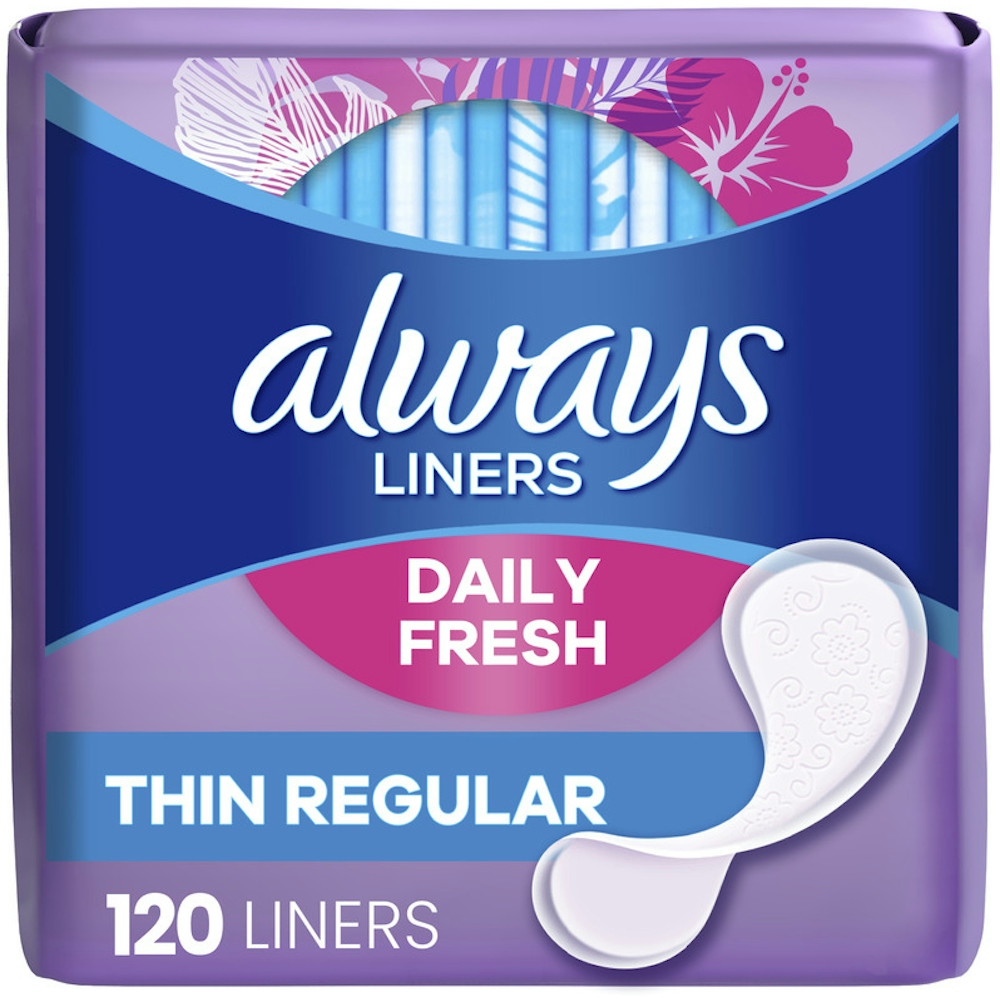 Always Daily Fresh Thin Liners, Regular Absorbency, Unscented Panty