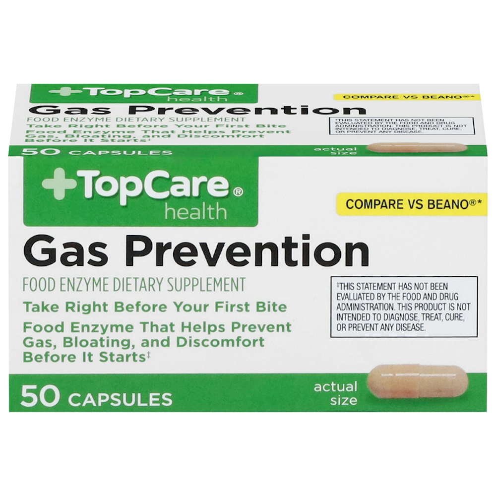 TopCare Gas Prevention Capsules 50 ct