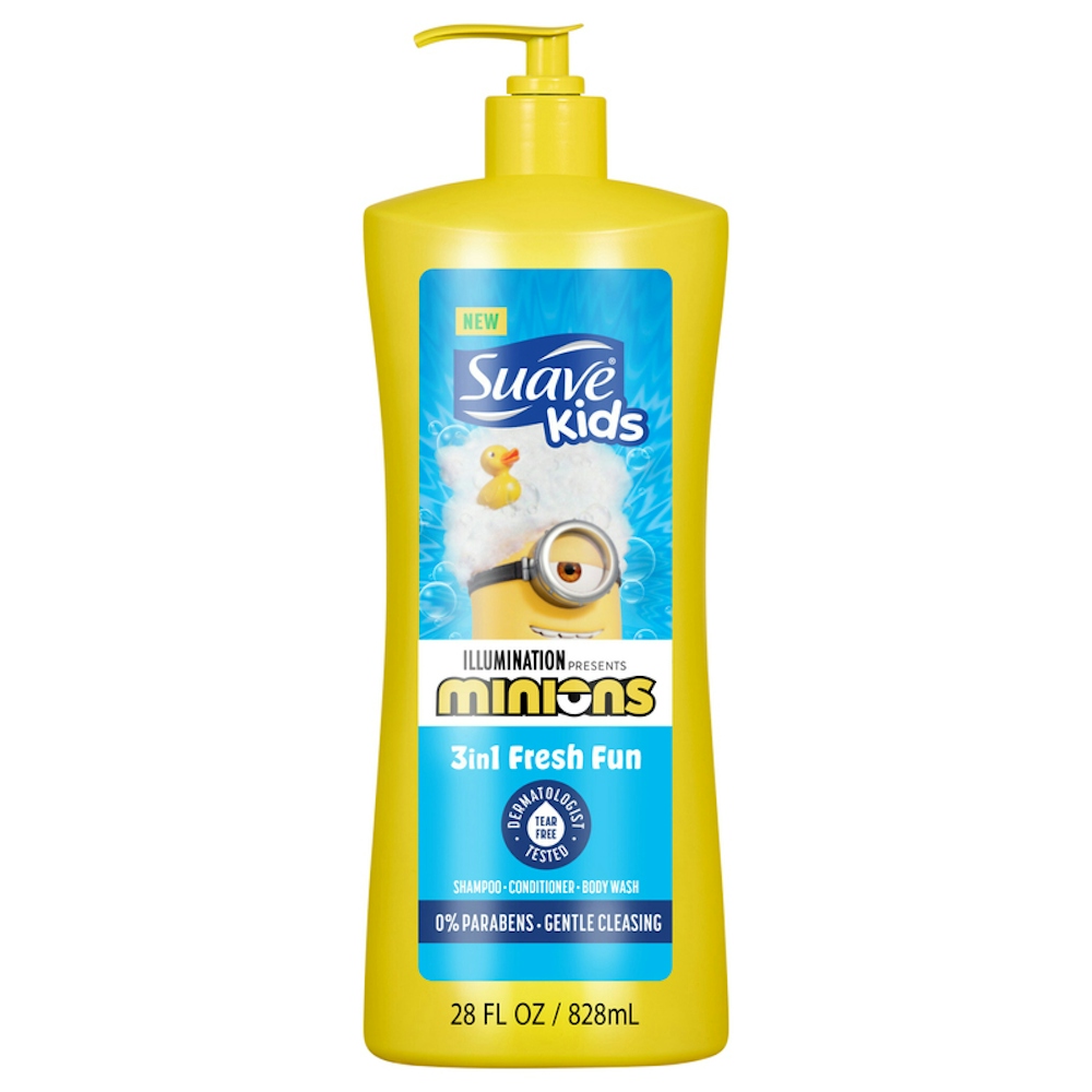 Suave Kids Shampoo/Conditioner/Body Wash, Minions, Fresh Fun, 3in1