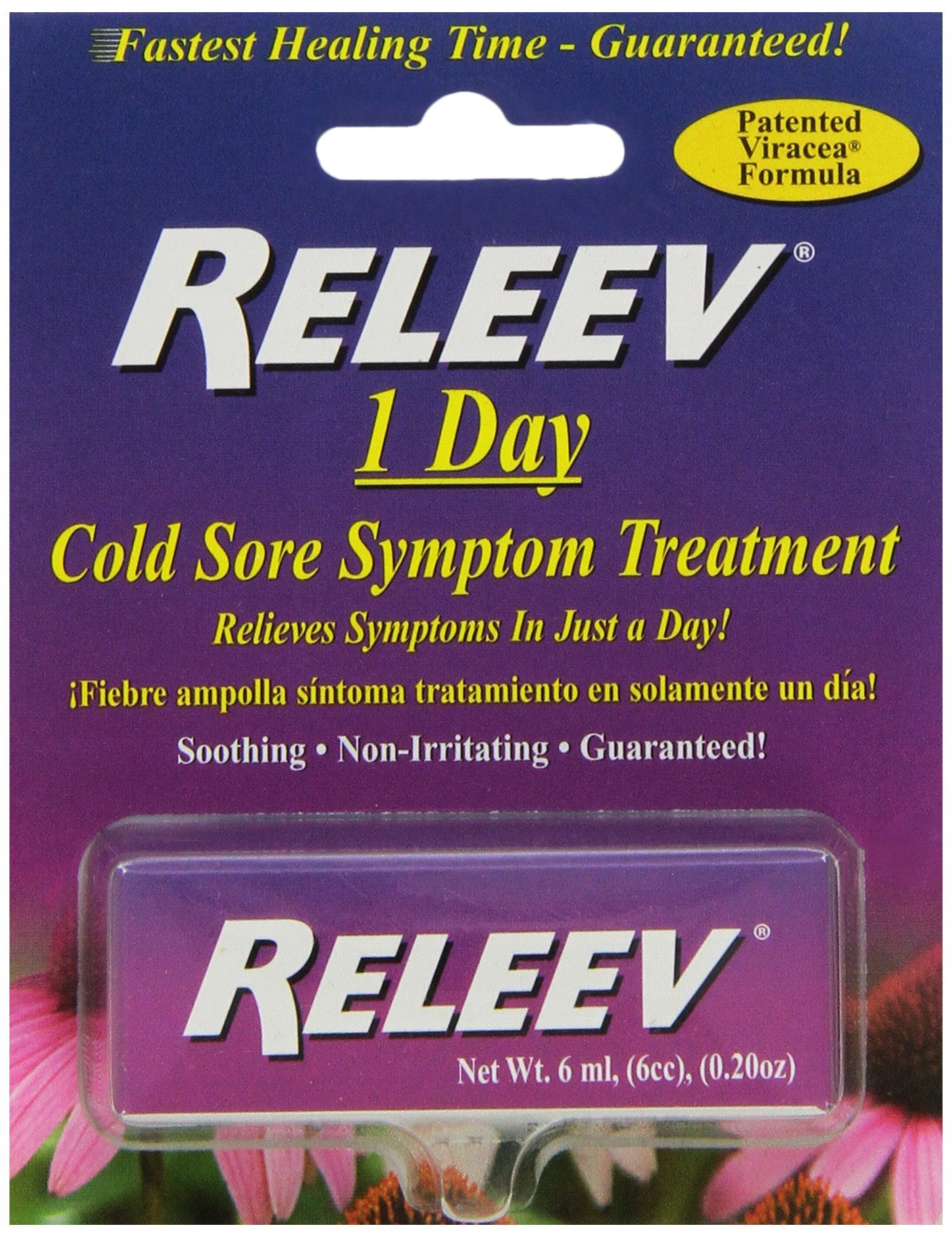 Releev Cold Sore Symptom Treatment, 1 Day, 6 Ml