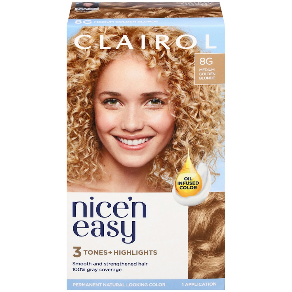 Nice’n Easy Nice N Hair Color, #8G Medium Golden Blonde