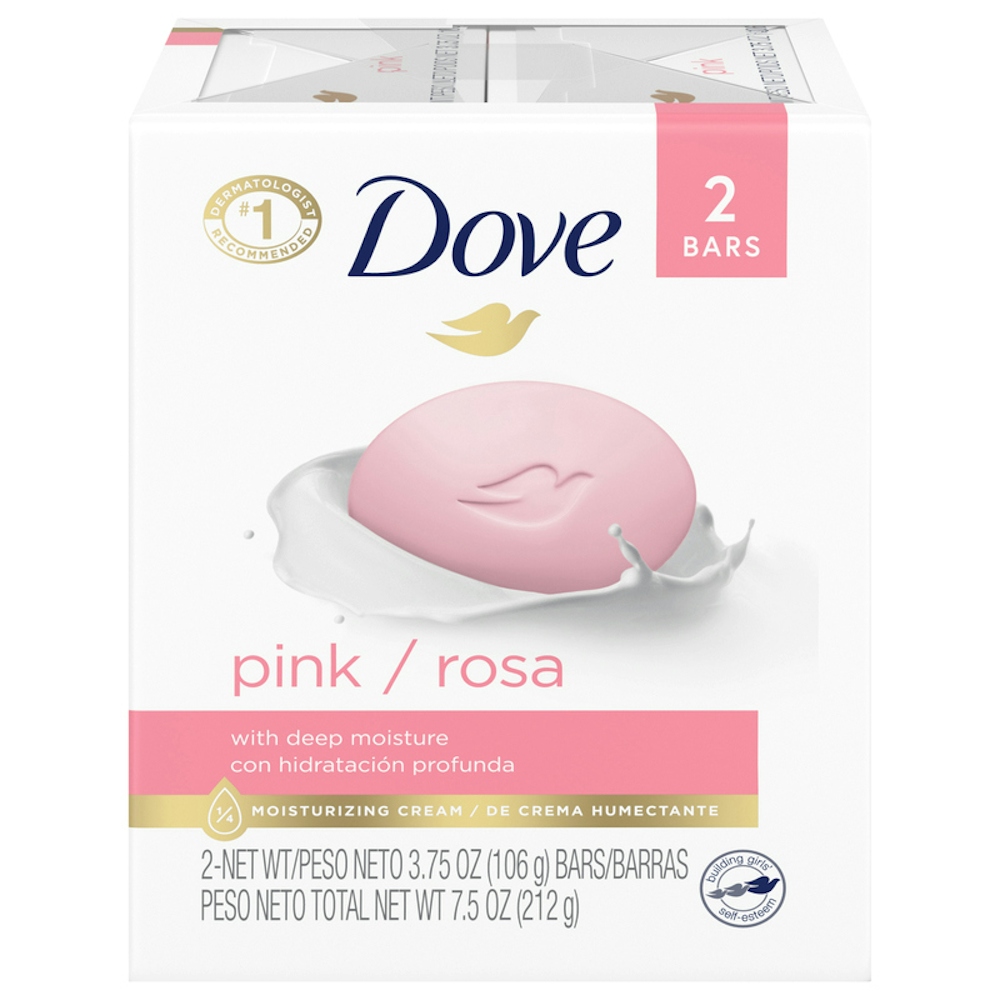 Dove Beauty Bar Gentle Skin Cleanser Pink 3.75 Oz