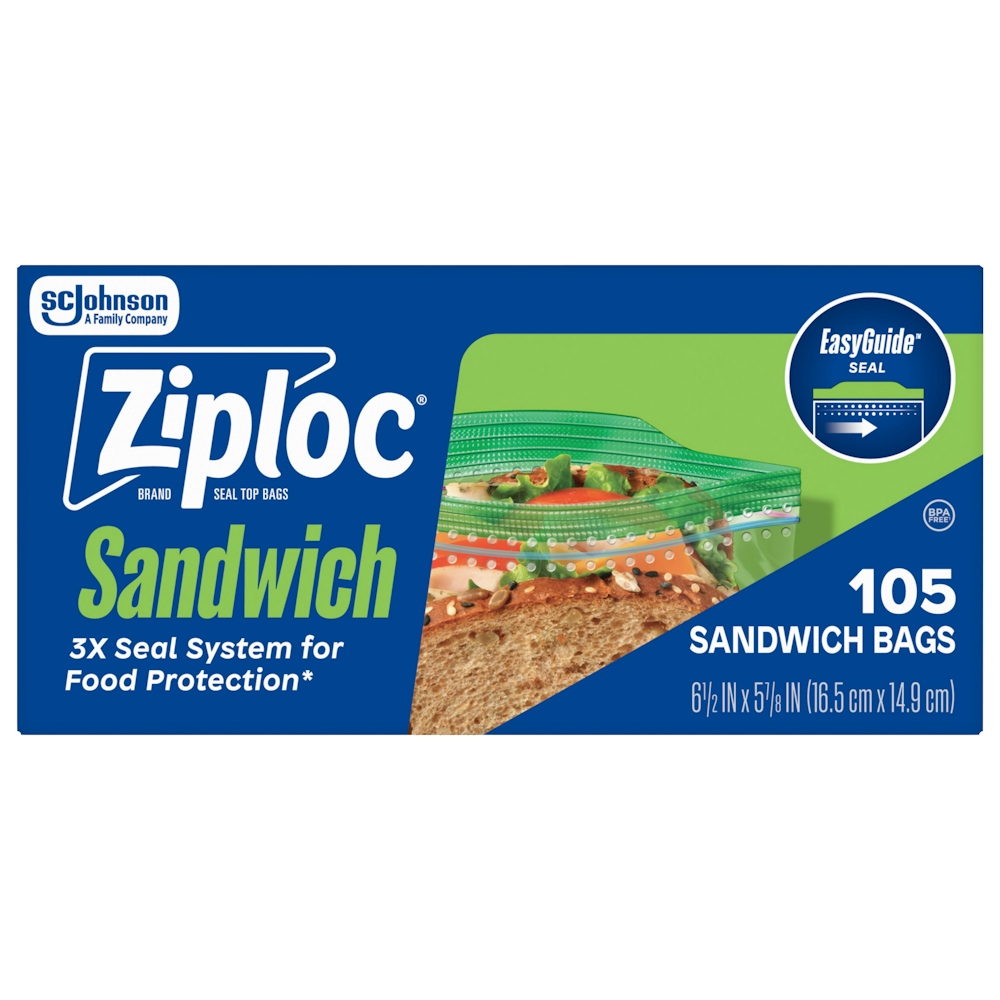 Ziploc Seal Top Bags, Sandwich, Bonus Pack