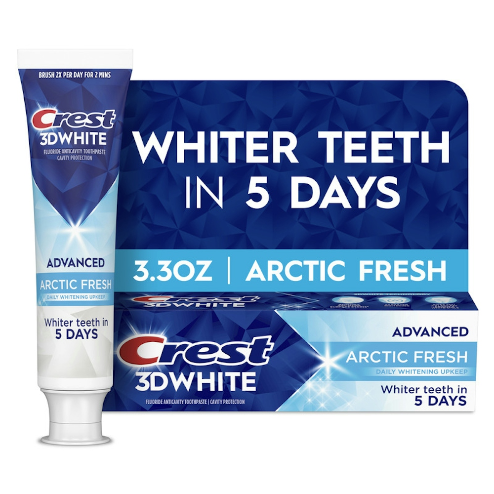 Crest 3D White Advanced Arctic Fresh Whitening Toothpaste, 3.3 Oz