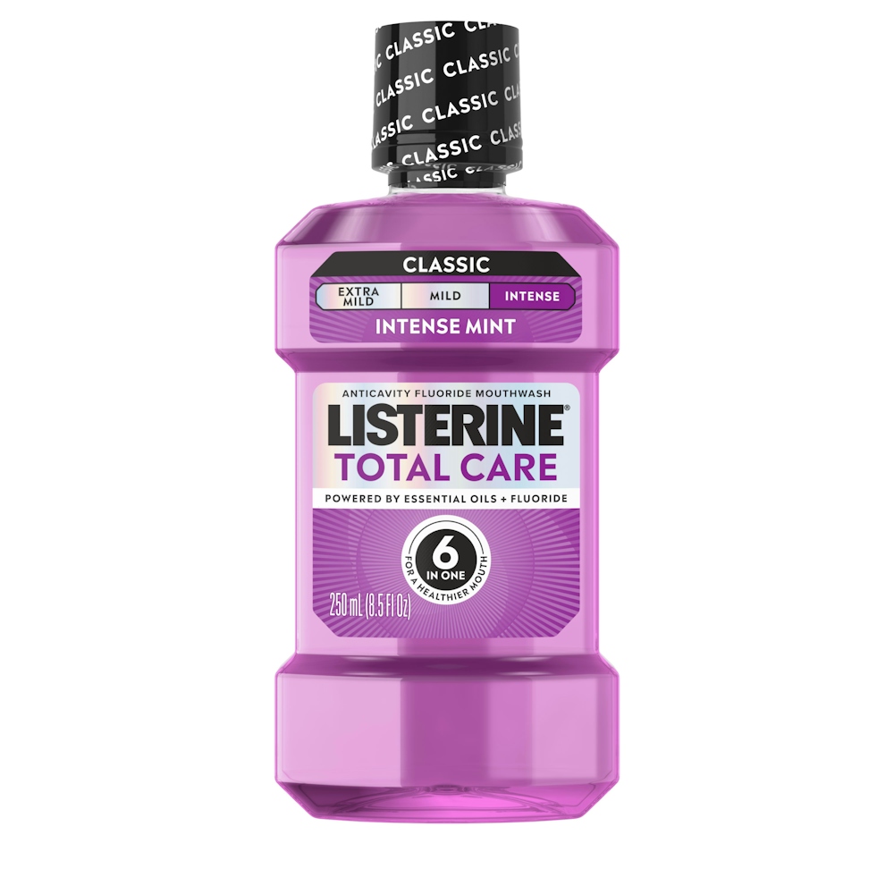 Listerine Mouthwash, Fluoride, Anticavity, Fresh Mint 8.5 Fl Oz