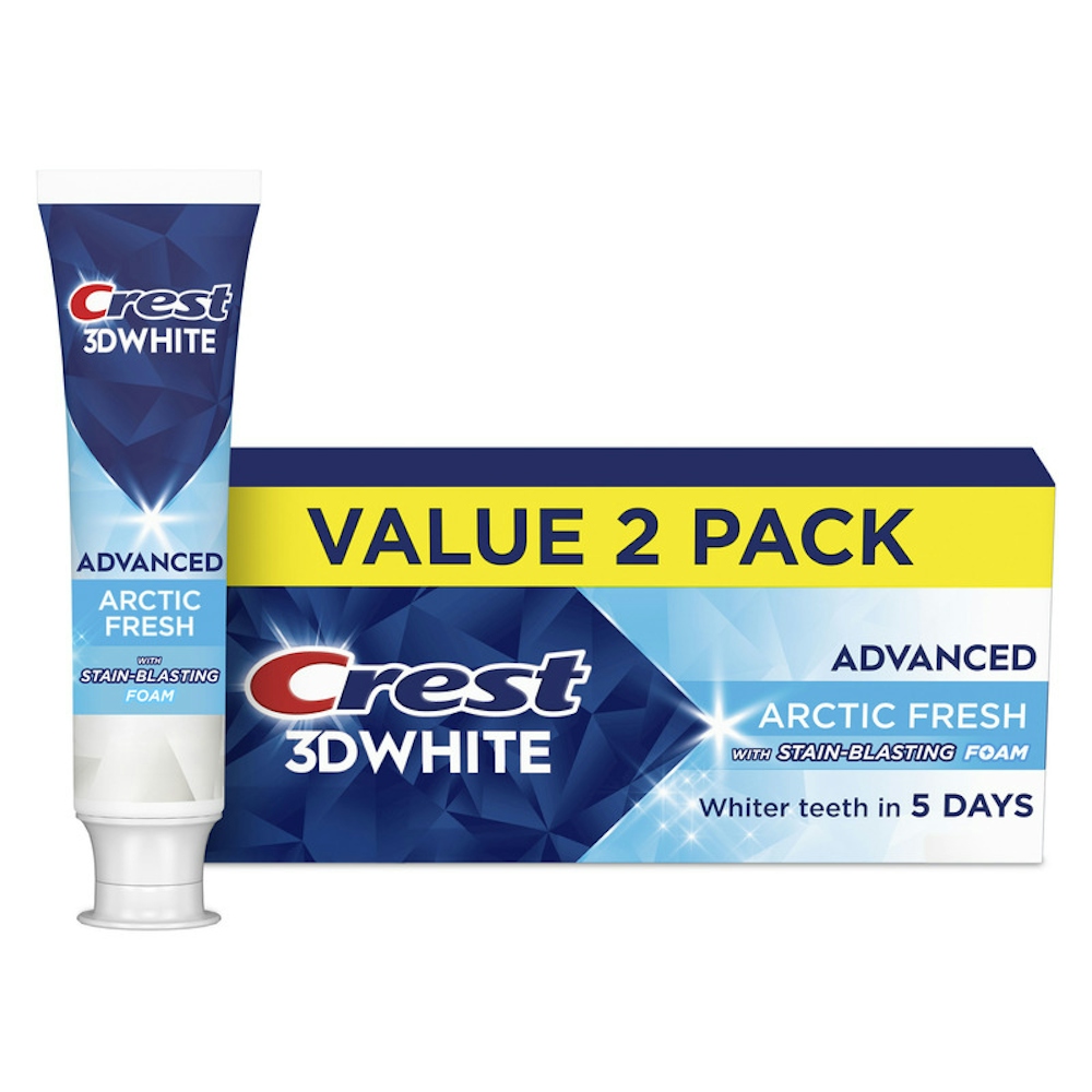 Crest 3 D White Advanced Toothpaste, Arctic Fresh, 3.3 Oz, 2 Pack 6.6 Oz