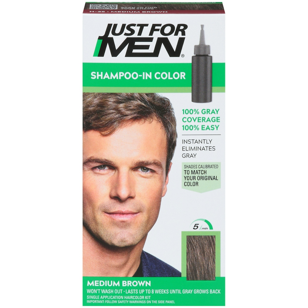 Just For Men Original Formula Hair Color Kit, Medium Brown H-35