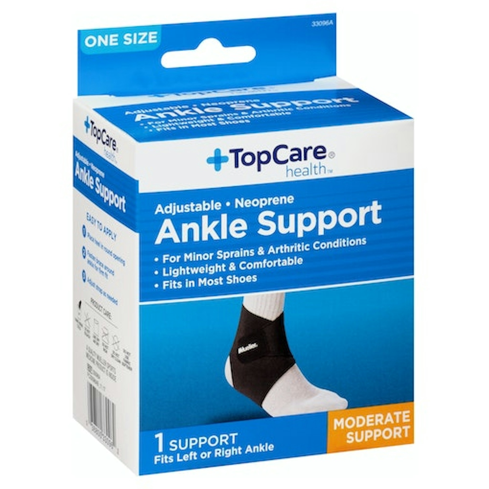 TopCare Adjustable Neoprene Ankle Support One Size 1 ct