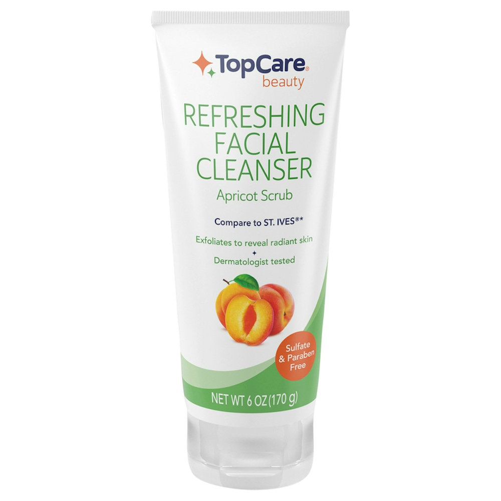 TopCare Refreshing Facial Cleanser Apricot Scrub, 6 oz