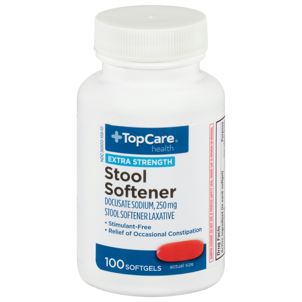 TopCare Stool Softener Softgels 250 mg 100 ct
