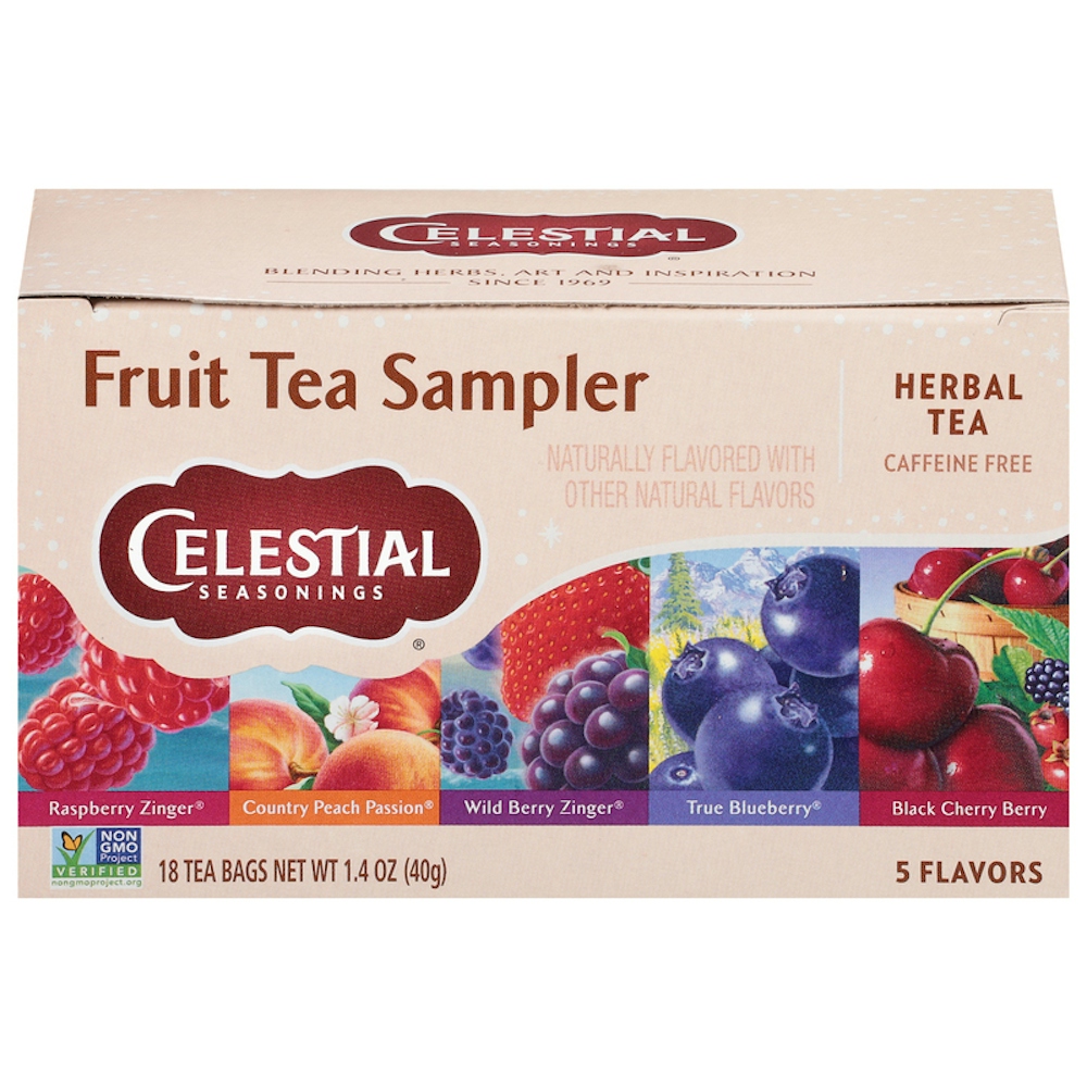 Celestial Seasonings Herbal Tea, Caffeine Free, Fruit Tea Sampler, Bags