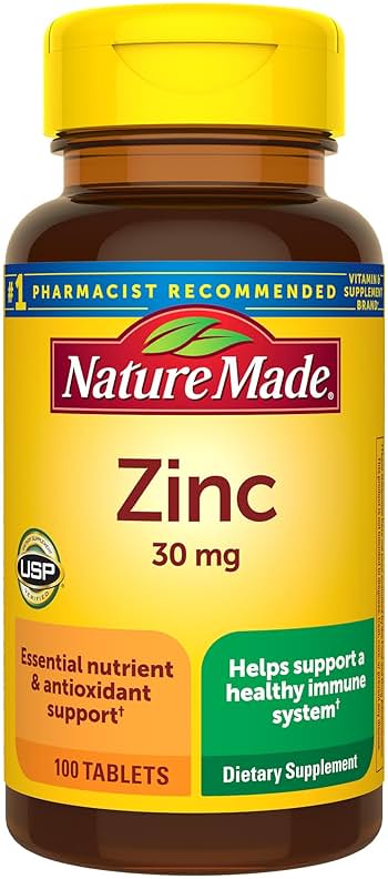 Nature Made Zinc 30 Mg Dietary Supplement Tablets