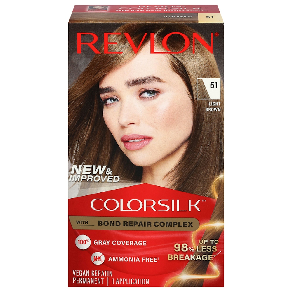 Revlon 51 Light Brown Vegan Keratin Permanent Hair Color