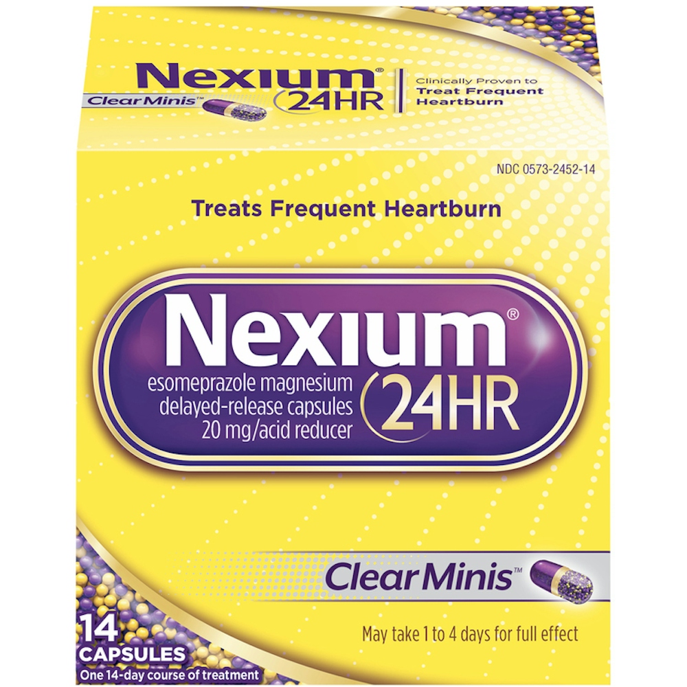 Nexium Acid Reducer, 24 Hr, 20 Mg, Clear Minis, Capsules