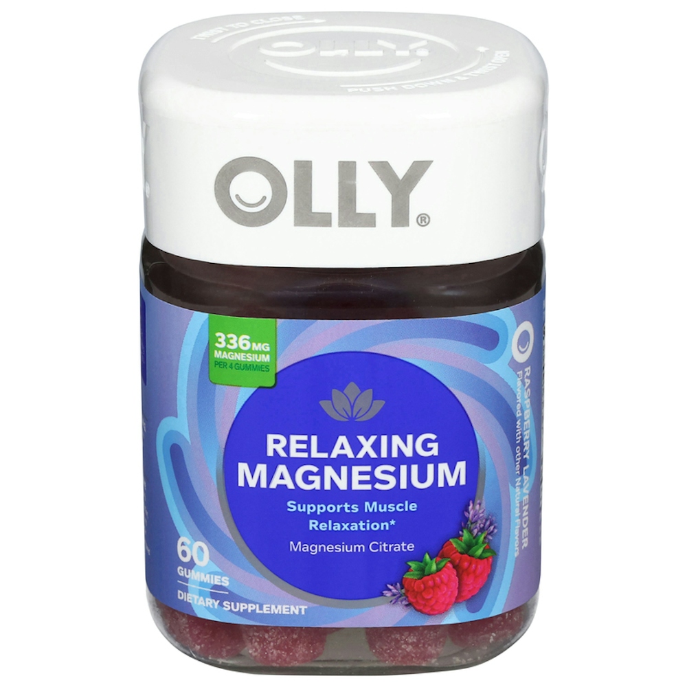 Olly Relaxing Magnesium Gummies, Supports Muscle Relaxation, * Magnesium Citrate, Raspberry Lavender