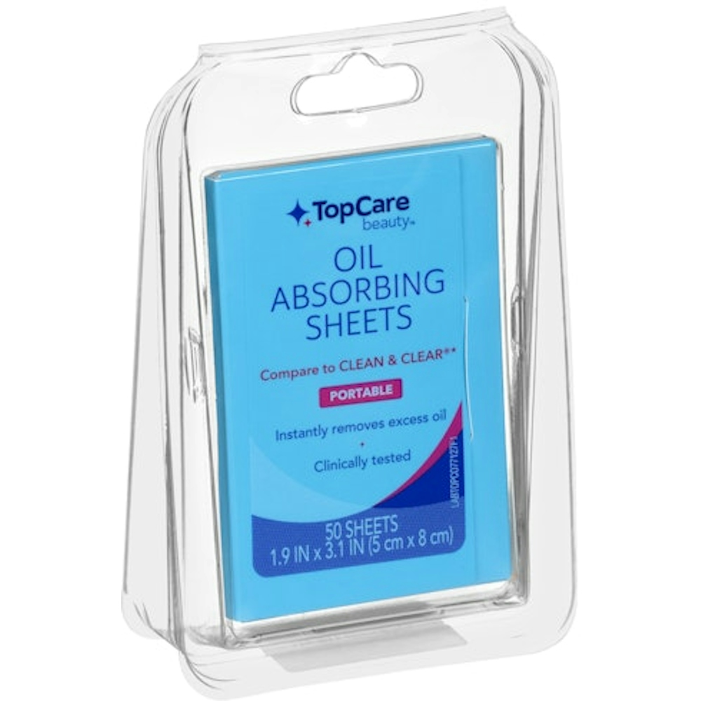 TopCare Oil Absorbing Sheets, 50 ct