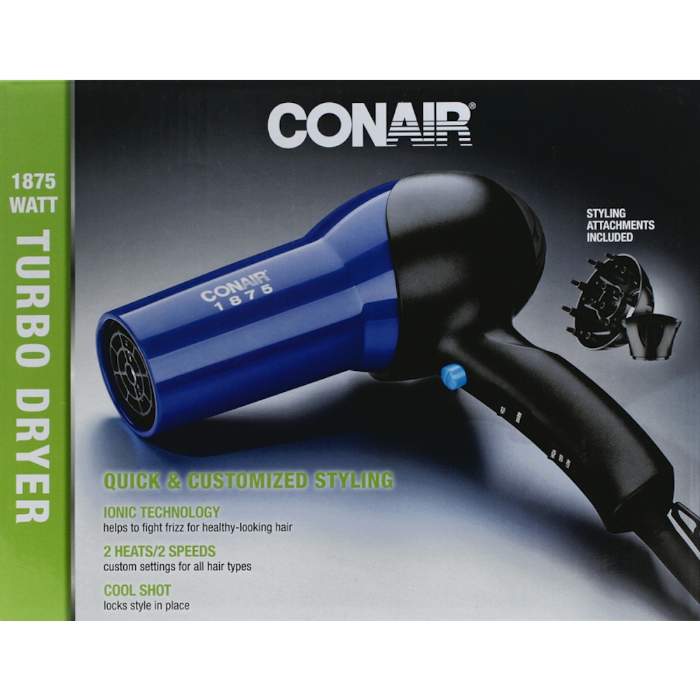 Conair Turbo Styler 1875 Watt Hair Dryer With Diffuser