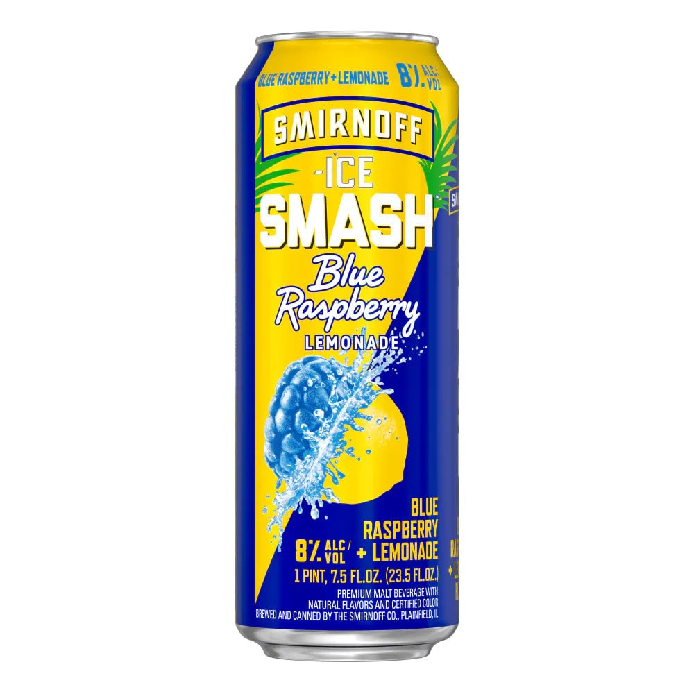 Smirnoff Ice Smash Blue Raspberry & Blackberry 23.5oz Can