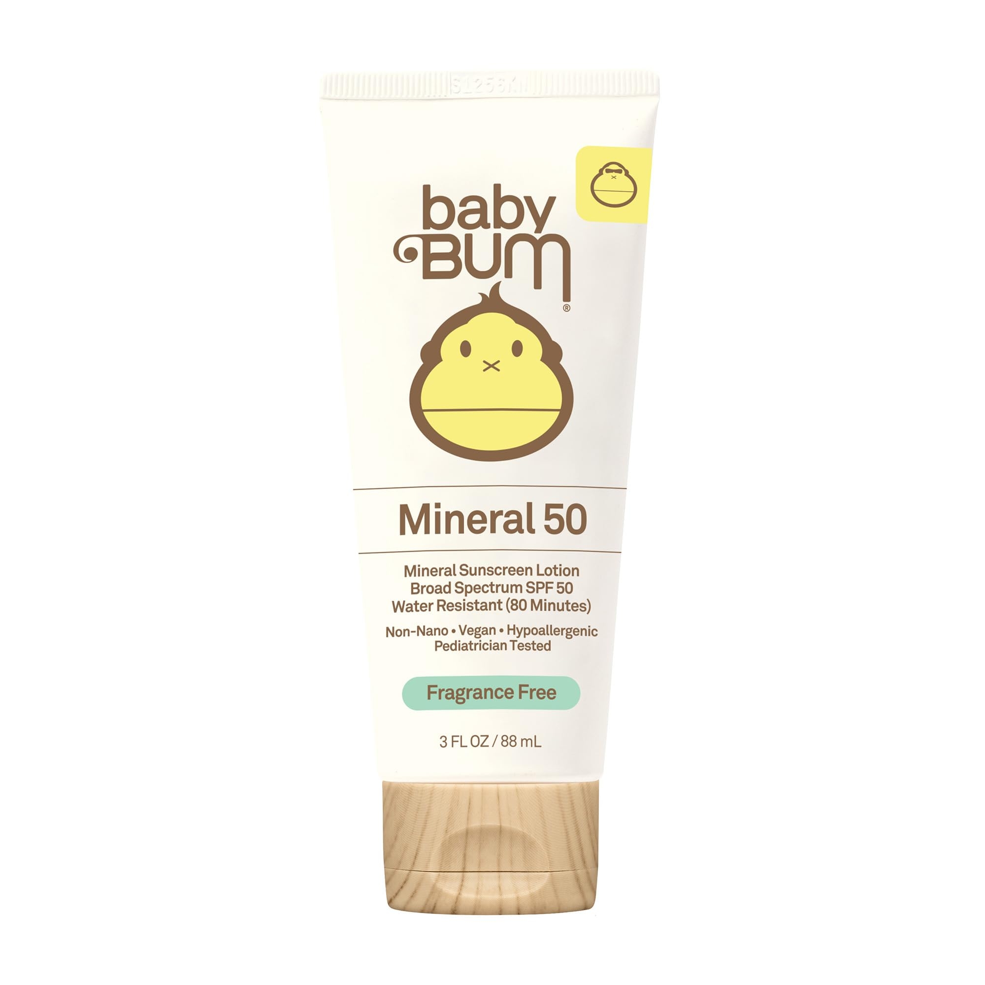 Baby Bum Broad Spectrum SPF 50 Mineral Sunscreen Lotion 3 Oz