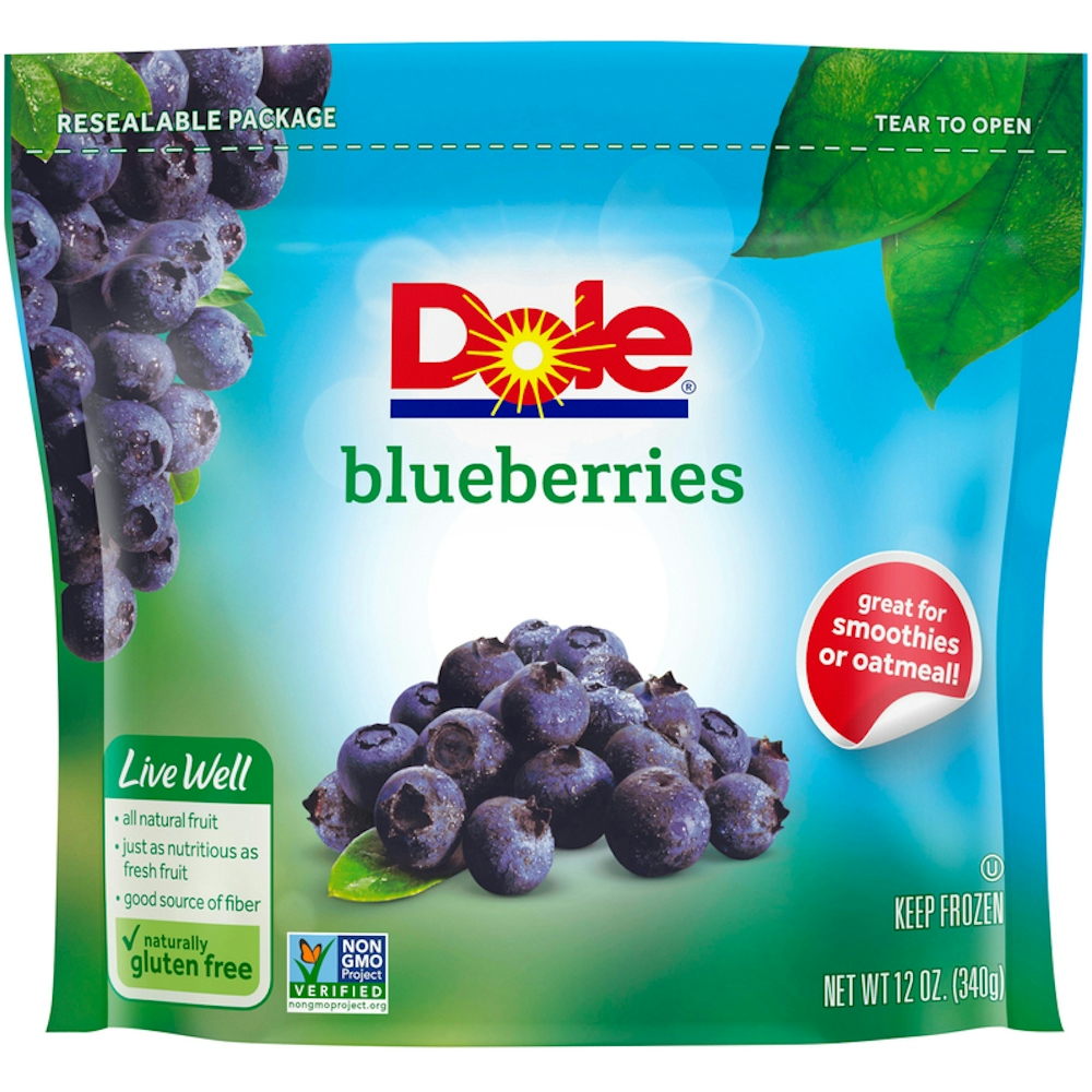 Dole Frozen Blueberries, 12 Ounce Bag