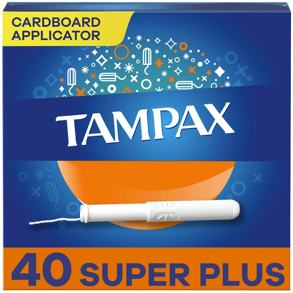 Tampax Tampons, Cardboard Applicator, Super Plus Absorbency, Unscented