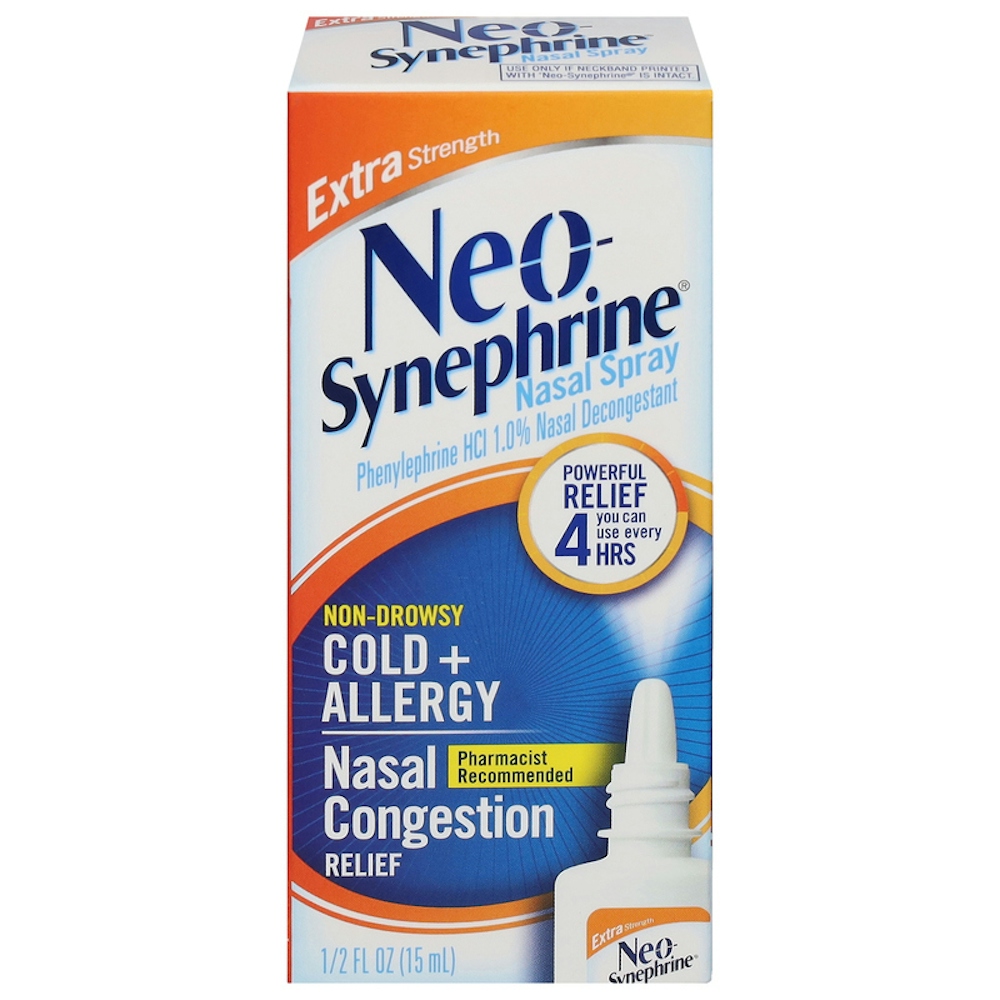 Neo-Synephrine Nasal Spray, Extra Strength, Non Drowsy, Cold + Allergy 0.5 Fl Oz