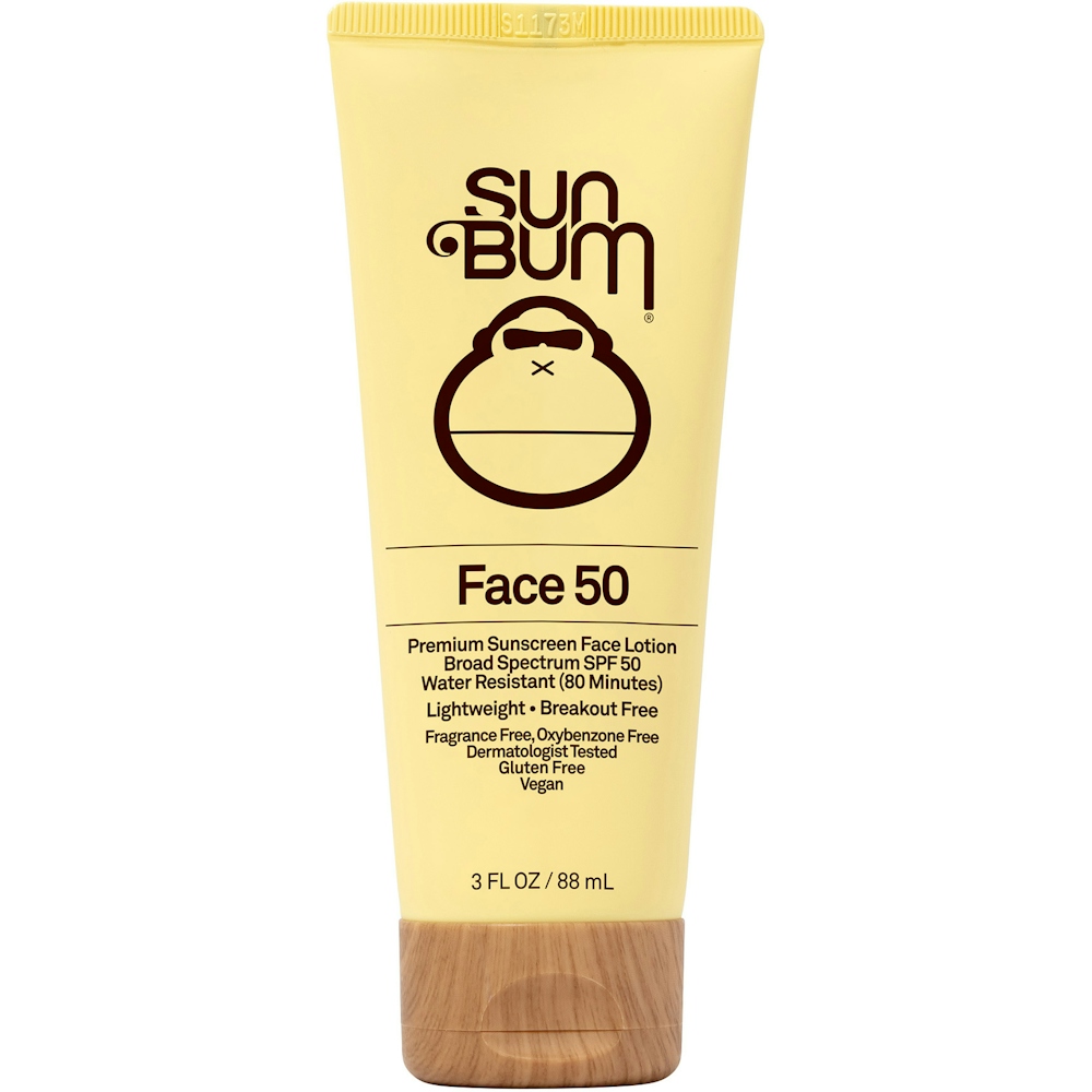 Sun Bum Broad Spectrum SPF 50 Sunscreen Face Lotion 3 Oz