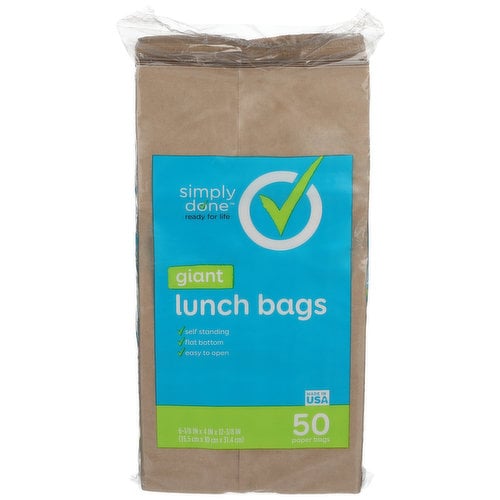 Simply Done Giant Lunch Bags 50 ct