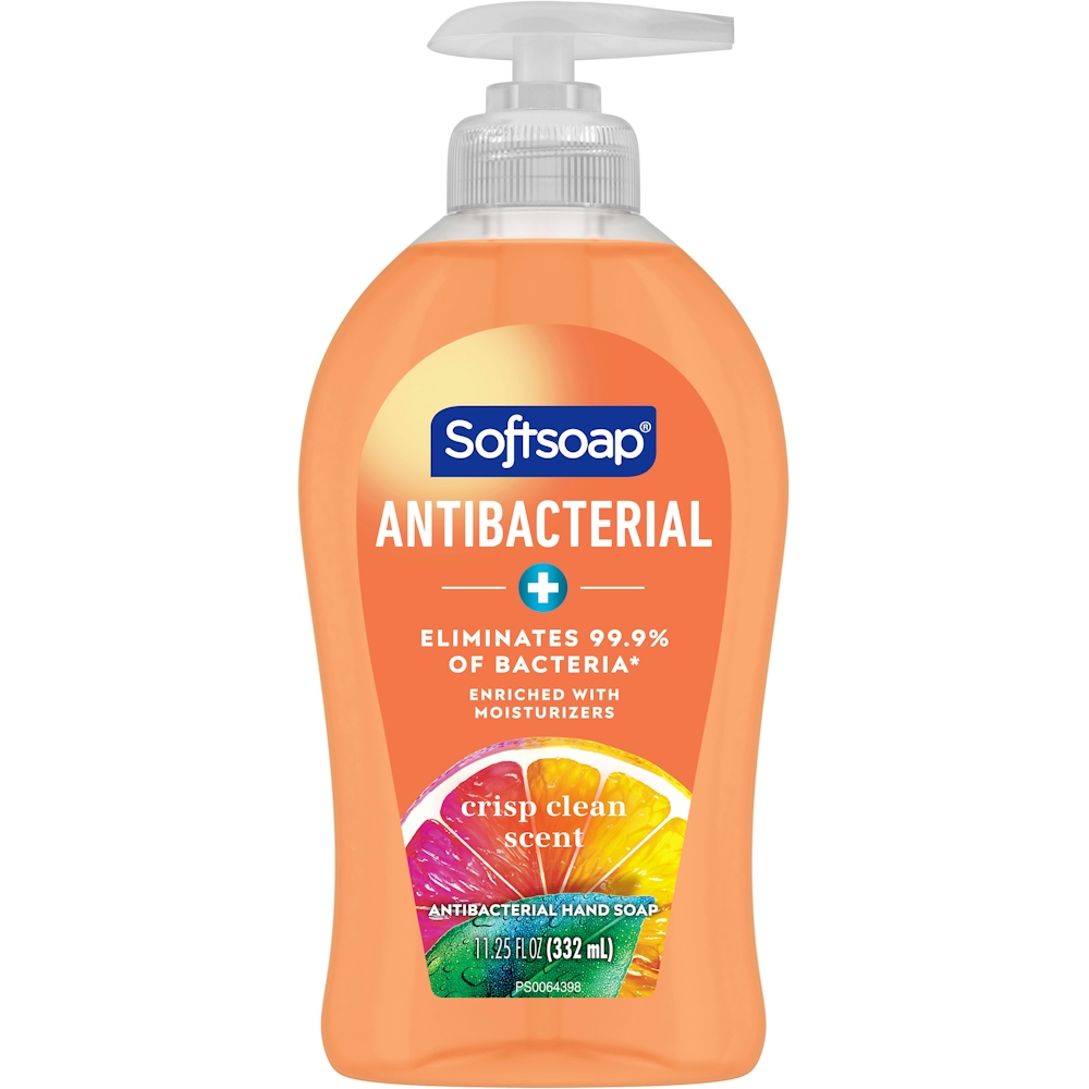 Softsoap Antibacterial Liquid Hand Pump - Crisp Clean, 11.25 Fl Oz