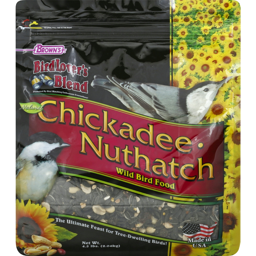 Brown's F.M. Bird Lover'S Blend, 4-1/2-Pound, Chickadee/Nuthatch