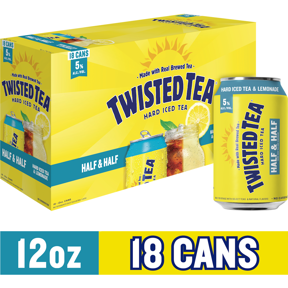 Twisted Tea Hard Iced Half & Half 12oz 18pk Cans