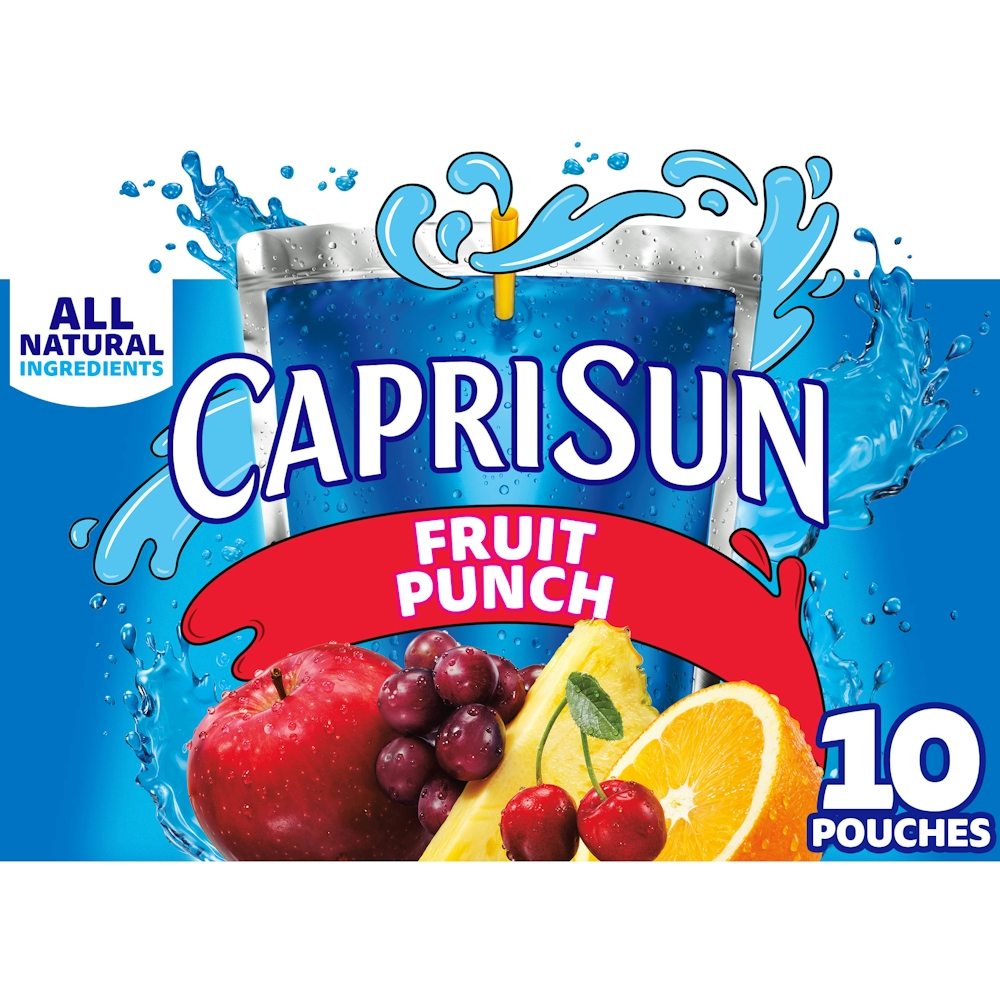 Capri Sun Juice Drink Blend Pouches, Fruit Punch, 6 Fl Oz
