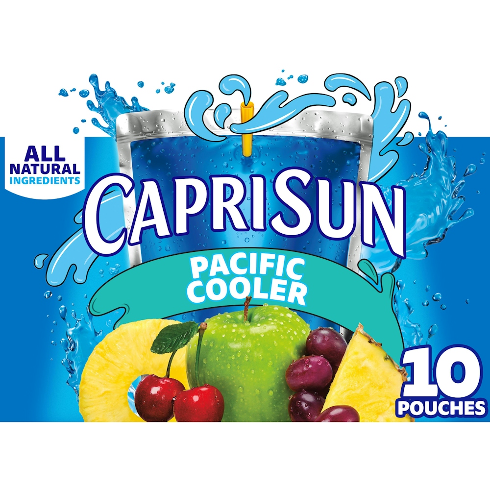 Capri Sun Pacific Cooler Mixed Fruit Juice Drink Blend, 10 Ct Box, 6 Fl Oz Pouches