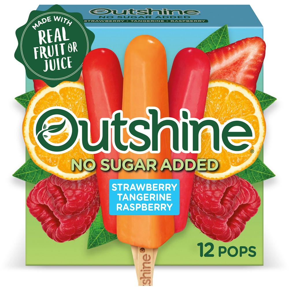 Outshine Real Fruit or Juice, Assorted Flavor Ice Pops, 12 Count